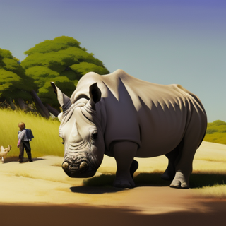 Listia Digital Collectible: Big White Rhinoceros