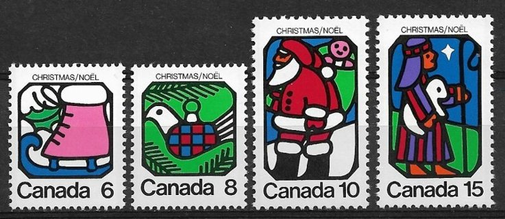 1973 Canada Sc625-8 Christmas MNH C/S of 4