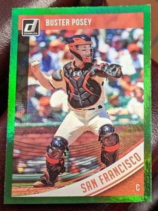 BUSTER POSEY * GREEN FOIL PARALLEL VARIATION