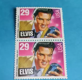 2 NEW $.29 ELVIS STAMPs,,gin=new sheet of 9 collector stamps