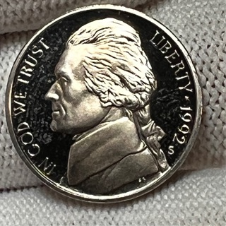 1992-S PROOF JEFFERSON NICKEL 