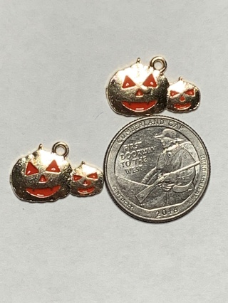 HALLOWEEN CHARMS~#23~SET OF 2 CHARMS~FREE SHIPPING!