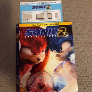Movie code for Sonic The Hedgehog 2 Digital HD 