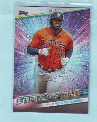  2024 Topps Yordan Alvarez STARS OF MLB INSERT Baseball Card # SMLB-8 Astros