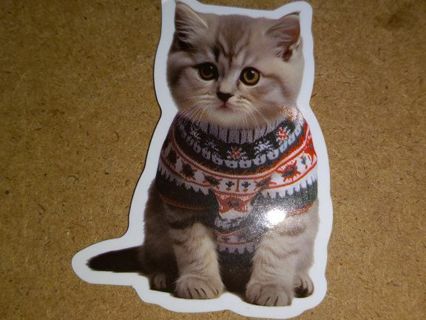 Cat Cute nice one vinyl sticker no refunds regular mail only Very nice quality!