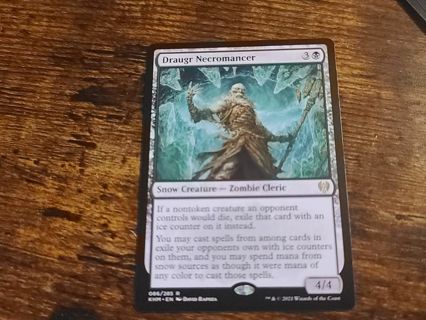 Magic the gathering mtg Draugr Necromancer rare card Kaldheim