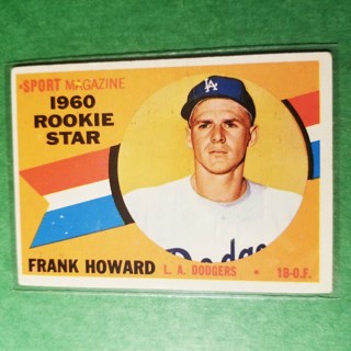 1960 - TOPPS BASEBALL CARD NO.132  - FRANK HOWARD STAR ROOKIE - DODGERS - EXMT-NRMT+