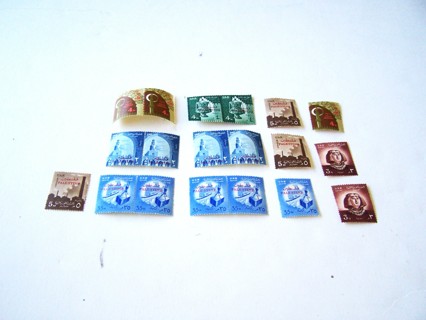 Egypt Postage Stamps Palestine Overprints unused set of 21
