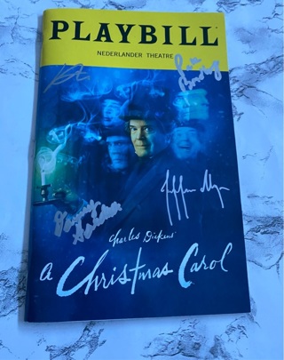 A Christmas Carol Signed Playbill