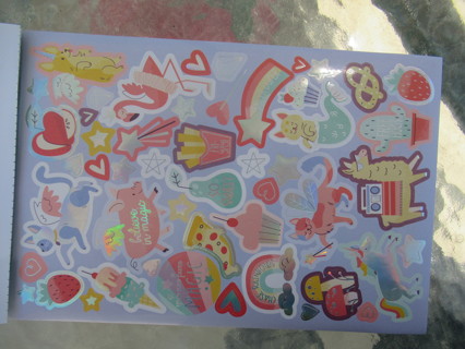 Fun new  Assorted FOIL  stickers.  SUPER Colorful & Decorative.~ So cute!!