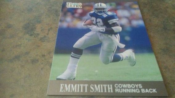 1991 FLEER ULTRA EMMITT SMITH DALLAS COWBOYS FOOTBALL CARD# 165