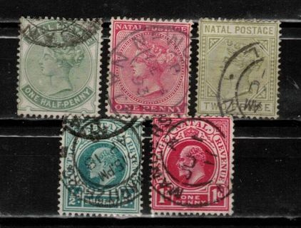 Natal Old Stamps with 1800s