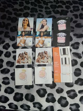 FREE 13 WOMEN'S PERFUME FRAGRANCE CARDS: Clinique, Versace, Tory Burch, Donna Karan, Armani, Etc.