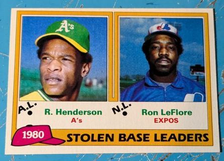 RICKEY HENDERSON 2ND YEAR