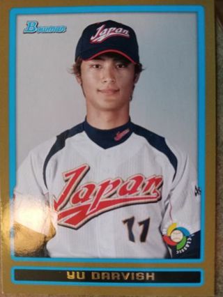 2009 BOWMAN WORLD BASEBALL CLASSIC YU DARVISH JAPAN/ JAPANESE BASEBALL CARD# BDPW2