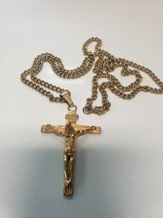 Crucifixion of Jesus Cross Pendant in Gold metal