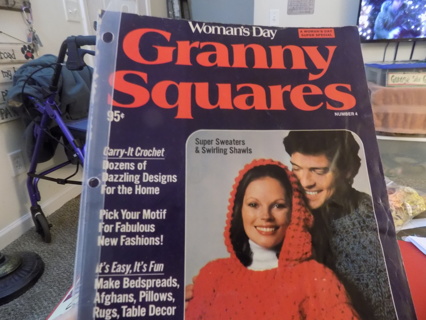 Vintage Todays Woman 1976 Granny Squares Magazine # 4 All directions included