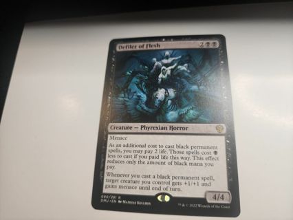 Magic the gathering mtg Defiler of Flesh rare card Dominaria United