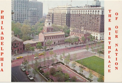 Vintage Unused Postcard: s: Philadelphia the Birthplace of Our Nation