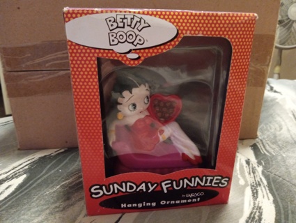 1 Vintage 1999 Betty boop Xmas Ornament ( New in the Box)