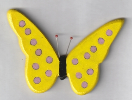 MEDIUM DOT BUTTERFLY MAGNET #1 (PLEASE READ DESCRIPTION) 