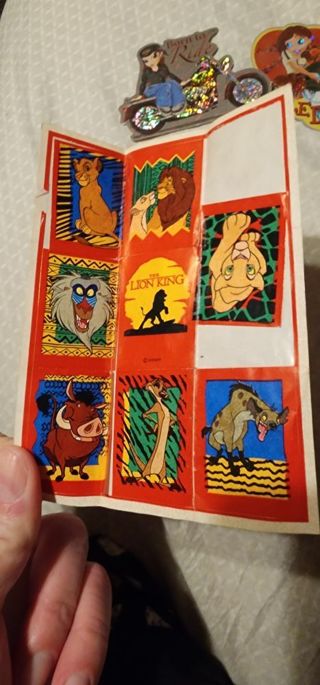 Lion king vintage stickers early 90s