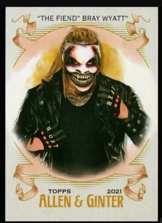 2021 Topps WWE Heritage - The Fiend Bray Wyatt Allen & Ginter Insert AG-25