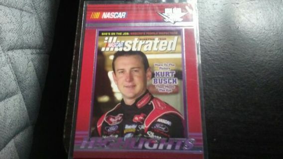 2004 NASCAR HIGHLIGHTS HIGH GEAR WHEELS KURT BUSCH RACING TRADING CARD# 64