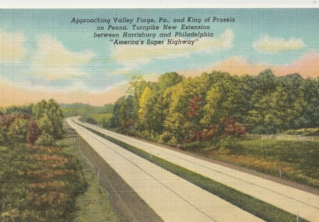 Vintage Unused Postcard: j: Pennsylvania Turnpike