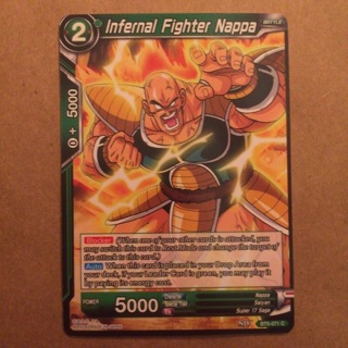 Bandai Dragon Ball Super Game Card - Infernal Fighter Nappa