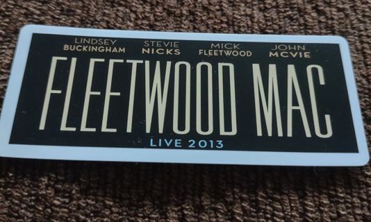 Fleetwood Mac live 2013 laptop computer sticker Xbox One PlayStation 4 water bottle