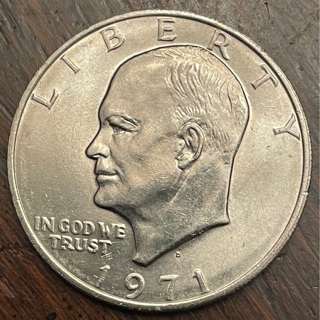 1971 D Eisenhower Dollar BRILLIANT UNCIRCULATED 