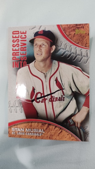 2016 Topps Stan Musial Pressed into Service insert