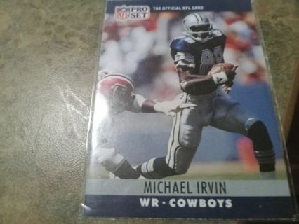 1990 NFL PRO SET MICHAEL IRVIN DALLAS COWBOYS FOOTBALL CARD# 79