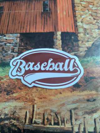 Baseball Sticker