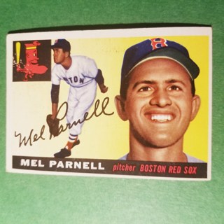 1955 - TOPPS BASEBALL CARD NO. 140 - MEL PARNELL - RED SOX 