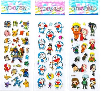 JAPANESE Anime Manga Pop Up BUBBLE Stickers Vibrant Detailed Variety FREE SHIPPING