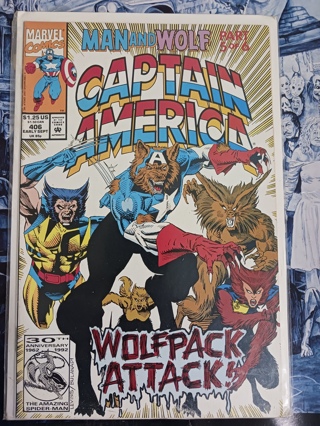 Captain America issue # 406 Marvel Comics 