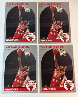 Michael Jordan 1990 Lot of 4 Hoops