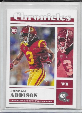 Jordan Addison 2023 Chronicles Draft #7 Rookie Card