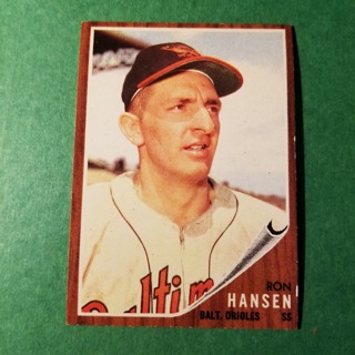 1962 - TOPPS NRMT+ BASEBALL CARD NO. 245 - RON HANSEN - ORIOLES