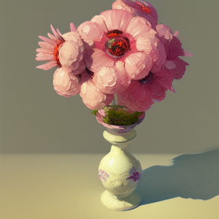 Listia Digital Collectible: Vintage Vase & Beautiful Flowers
