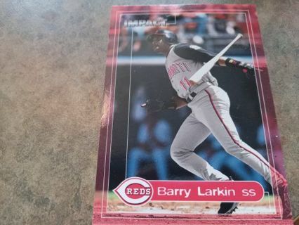 2000 SKYBOX IMPACT BARRY LARKIN CINCINNATI REDS BASEBALL CARD # 8