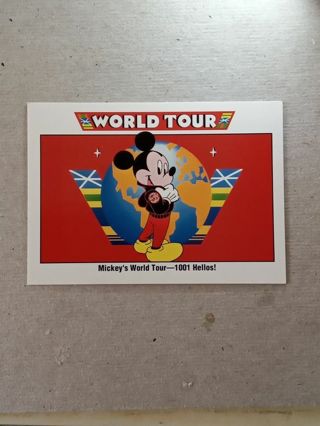 Disney world Tour Mickey Mouse Trading Card