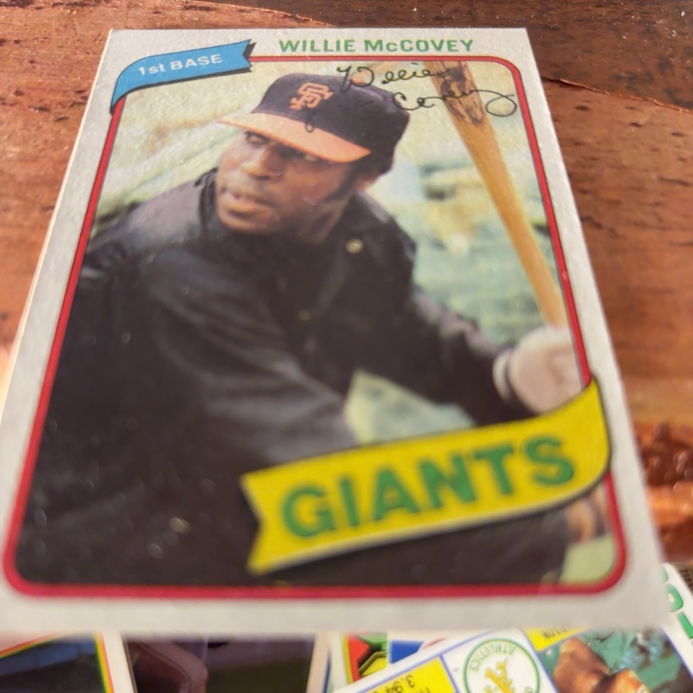 FREE: 1980 topps Willie mccovey baseball card 