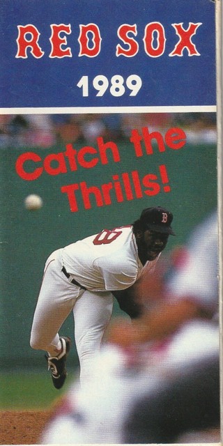 Boston Red Sox--Lee Smith--1989 Pocket Schedule--Budweiser