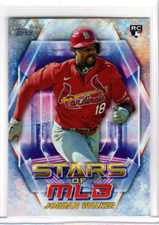 Jordan Walker,  2023 Topps Stars of  MLB ROOKIE Card #SMLB-85,  St. Louis Cardinals,  (EL)