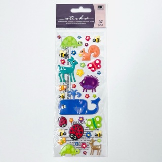 NIP Puffy Animal & Insect Stickers 