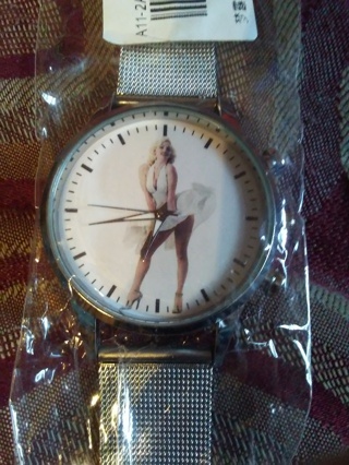 still in plastic Marilyn Monroe watch