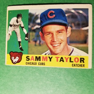 1960 - TOPPS BASEBALL CARD NO. 162 - SAMMY TAYLOR - CUBS